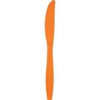 Orange Heavy Duty Plastic Knives 24 Per Pack