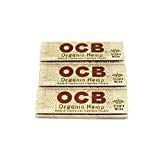 OCB Rolling OCB Single Wide 3 booklets Organic Hemp USA Bundle