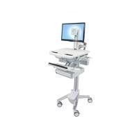 Ergotron SV43-1310-0 STYLEVIEW CART with LCD Pivot, 1 Drawers
