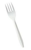 1531148 PT# CUT-FM FORk Utensil Plastic 70043 6" Disposable White 1000/Ca Made by Abaline Paper Products