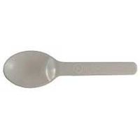 World Centric Compostable Up to 120 Fahrenheit PLA Tasting Spoon, 3 inch - 3000 per case.