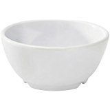 Yanco MS-5807WT Mile Stone Salad Bowl, 24 OZ Capacity, 2.5" Height, 7.25" Diameter, Melamine, White Color, Pack of 24