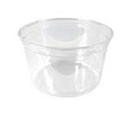 BioGreenChoice Compostable Clear PLA Disposable Round Deli Containers 16oz | Food Safe, Biodegradable & Compostable Deli Containers | Clear PLA Disposable Round Deli Containers | Pack of 1000 (16oz)
