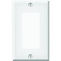 Jackson Deerfield 8WS117 Pro-Plate Single Rocker/GFI Wall Plate, White Steel Finish