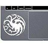 CCI Targaryen Logo Game of Thrones House Mother of Dragons Decal Vinyl Sticker|Cars Trucks Vans Walls Laptop| White |4.5 x 4.5 in|CCI1517