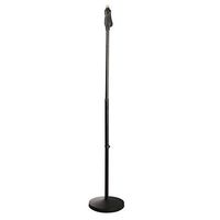 Pyle Universal Microphone Stand - M-6 Mic Mount Holder and Height Adjustable from 27.5" to 57.5" Inch High w/ Compact Round Base Plate - Quick Setting Lock-Tight Knob Lightweight and Reliable PMKS40