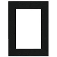 PA Framing, Photo Mat Board, 12 x 16 inches Frame for 8 x 12 inches Photo Art Size - White Core/Black