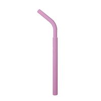 1PC Reusable Silicone Straws Collapsible Silicone Straws Food Grade Drinking Bent Straws for 20oz Tumbler - Portable Washable (B)