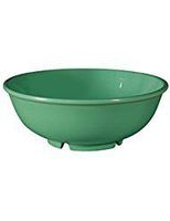 Yanco MS-5807GR Mile Stone Salad Bowl, 24 OZ Capacity, 2.5" Height, 7.25" Diameter, Melamine, Green Color, Pack of 24