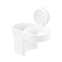 RJJX Home Hair Dryer Storage Rack Family Bedroom Bathroom ABS System Free Punching Bathroom Wall Hanging Storage Rack