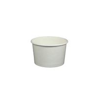Yocup 4 oz. White Paper Ice Cream/Frozen Dessert Cup - 50 ct