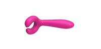 QETUO Massager Device by Strongest Cordless Handheld Vibrating Power - Best Rated for Travel Gift - Magic Stress Away - Perfect on Neck Back Foot Hand Pains and Sports Injury- Pink QETUO