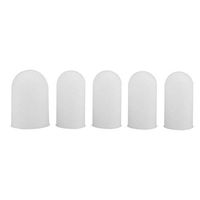 Akozon Finger Cots 5pcs Silicone Finger Protector Thumbs Cover Fingertip Gloves for Heat Cooking Baking Barbecue B