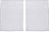 Mylar Smell Proof Bags - White - Loud Lock - Medical Use Only - All States General Compliance Printed - 1000 Count - Dry Herb Bag - Mylar Bags - Ooze (1 Ounce)