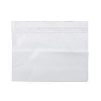 Child Resistant Large Exit Bag White 12" x 9" x 4" 50 Pack- Resealable Zipper