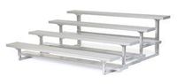 All Star Bleachers, Four Row Aluminum Bleachers, Bleacher4-21, Width (Ft): 21 Ft, Seats: 56, Weight-Lbs: 618, 6A4S21