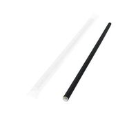 MarZ Explore MarZ 7.75" Jumbo Black Kraft Paper Drinking Straw Individual Paper Sleeve Eco-friendly Compostable Biodegradable FDA Approved, Value Pack 250 pcs per polybag (Black, 7.75" x .25"/6mm)