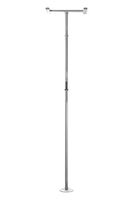 Stander Security Pole, Floor to Ceiling Transfer Pole, Elderly Grab Bar and Bathroom Rail with Padded Handle, Iceberg White
