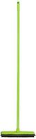 Super Green - Rubber Broom and Squeegee, Water Resistant, Durable Pole, New Design, Lightweight