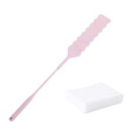 Tuscom Flat Duster, Detachable Adjustable Dust Remover Gap Hiden Corner Sweeper Cleaning Brush Flat Duster with 10pcs Disposable Nonwoven Cover for Sofa Bed Furniture Bottom Household Tool (Pink)