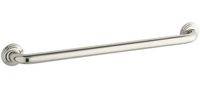 KOHLER K-10542-SN Traditional 24-Inch Grab Bar, Vibrant Polished Nickel