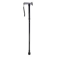DR. Cane All-Terrain Adjustable Telescopic Cane w/ Cushioning System - Foldable Cane - Collapsible, Portable, Lightweight Walking Stick for Men and Women - Black (34.8"-38.8")