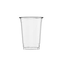 (200 Count) 10 oz Clear Plastic Cups, Disposable Crystal Clear PET Cups for Cold Drinks, To Go Iced Coffee, Juice, Soda, Bubble Boba Tea, Smoothie