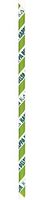 Creative Converting 24 Count Paper Straws, Kappa Delta, Green/White