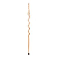 Hiking Walking Trekking Stick - Handcrafted Wooden Walking & Hiking Stick - Made in The USA by Brazos - Southwest Riverbend Walnut Inlay - 55 inches