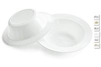 " OCCASIONS" 240 Bowls Pack, Heavyweight Disposable Wedding Party Plastic Dessert Ice Cream Bowls (6 oz Ice cream bowls, Plain White)