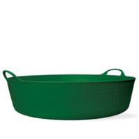(1 Tub) 9 Gallon Green Large Shallow Tubtrug