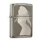 Zippo Lighter Seductive Silhouette Black Ice / Windproof Lighter #20762 From Thailand.