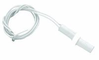 NTE Electronics 54-631 Magnetic Alarm Reed Switch, SPST-NO Circuit, NO for Closed Loop System Action, Magnet Actuator, 3/8" Diameter with Adaptor Holder