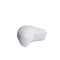 Hermell Products Mini CPAP Travel Pillow , Solid White Cotton-Blend