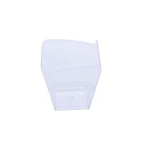 BalsaCircle 72 pcs 3 oz Clear Plastic Square Waved Cups - Disposable Wedding Party Catering Tableware