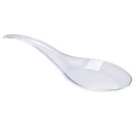 Efavormart 300 Pcs Clear Contemporary 4.5" Chinese Spoon