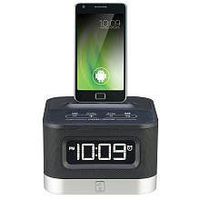 IHMIC50B - IHOME iC50B Universal Charging FM Stereo Alarm Clock Radio for Android (TM) Smartphones