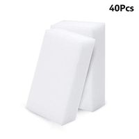 Magic Sponge Foam Sponges Stain Remover,Multi-Use Heavy Duty Scrub Sponge， Kitchen Dish Washing Cleaning Sponge Scrubbing Scouring,40 Pcs Cleaning Sponge