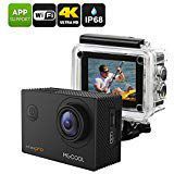 MGCOOL Explorer Pro Action Camera - Interpolated 4K, IP68, Sony IMX179 Image Sensor, 170-Degree Lens, 1050mAh, App Control, 16MP