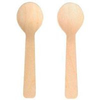 6 wooden spoons 10 cm