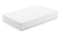Incredible Packaging – Exceptional Apparel Decorative Gift Box - Shirt Boxes - Women Top Box - for Apparel and Gifts with lids. (White, 10" x 7" x 1.25" - 100 Sets.)