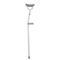 Crutches Canes Medical Aluminum Underarm Adjustable Anti-Skid Walker, Gray, a Support Weight of About 80KG