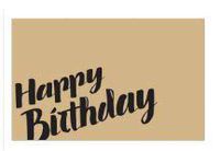 Kraft Happy Birthday Gift Note Cards-50pk