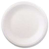 Genpak Celebrity Foam Dinnerware, 8.88 Inch Plate, White - 500 Plates/Carton (1 Carton)