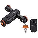 Andoer Motorized Camera Video Dolly with Scale Indication, Electric Track Slider Wireless Remote Control 3 Speed Adjustable Mini Slider Skater for Canon Nikon Sony DSLR Camera iOS Android Smartphone