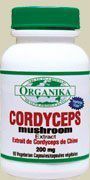 Cordyceps 200mg 4:1 7% Polysaccharides (90capsules) Brand: Organika
