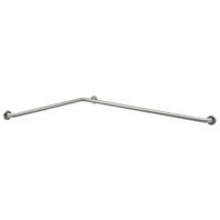 Bobrick 58616.99 304 Stainless Steel Two-Wall Tub/Shower Toilet Compartment Grab Bar, Peened Finish, 1-1/4" Diameter x 24" Width x 36" Depth