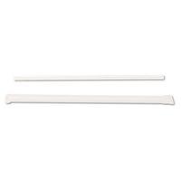 Jumbo Straws, 7 3/4", Plastic, Translucent, 500/Box