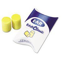 E A R Classic Earplugs, Pillow Paks, Uncorded, Pvc Foam, Yellow, 200 Pairs By: 3M
