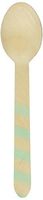 Perfect Stix Striped Spoons 158 36-Mint Printed Wooden Spoons with Mint Stripes Pattern, 6" (Pack of 36)